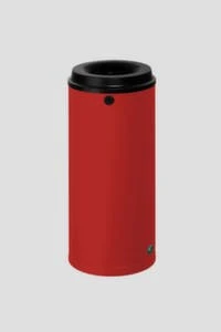 Var AbfallbehĂ€lter, F. Innen, 15l, HxBxT 380x260x260mm, Wandbefestigung, Korpus Stahl RAL3000, Kopfteil Schwarz â Bild 5