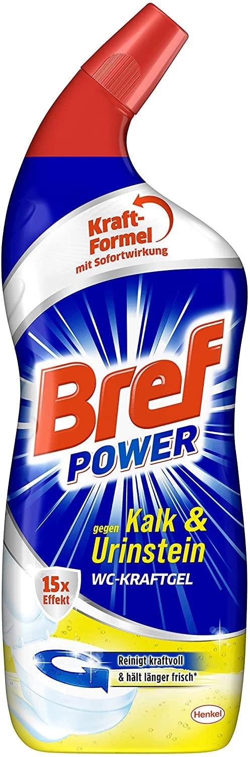 Bref Power WC KraftGel 15x Effekt 750 Ml WC Reiniger Badreiniger Reinigung – Bild 3