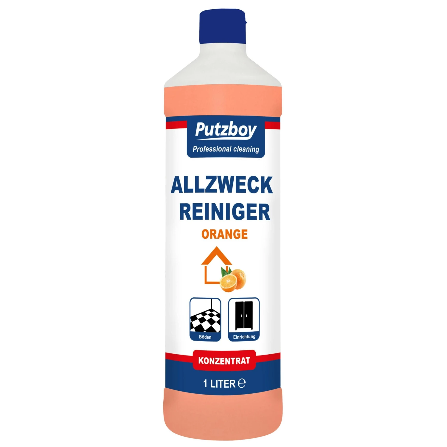 Putzboy Allzweck Reiniger - Konzentrat - 1 Liter - Universalreiniger Für Böden Und Oberflächen - Made In Germany