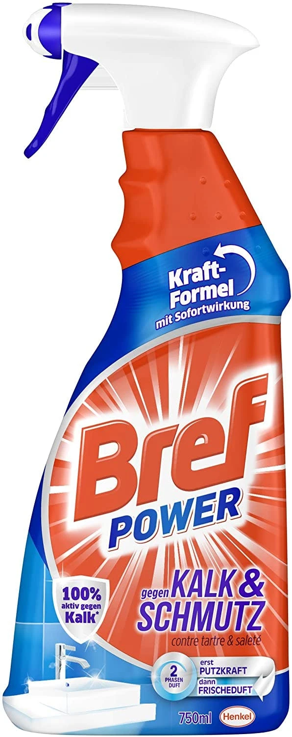 Bref Power Gegen Kalk Und Schmutz Kalkreiniger 4x750 Ml Sprühflasche Reiniger – Bild 6