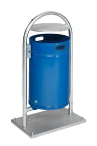 Var Rohrbogenständer, F. Außen, 60l, HxBxT 1450x600x400mm, Korpus Stahl RAL6005 – Bild 5