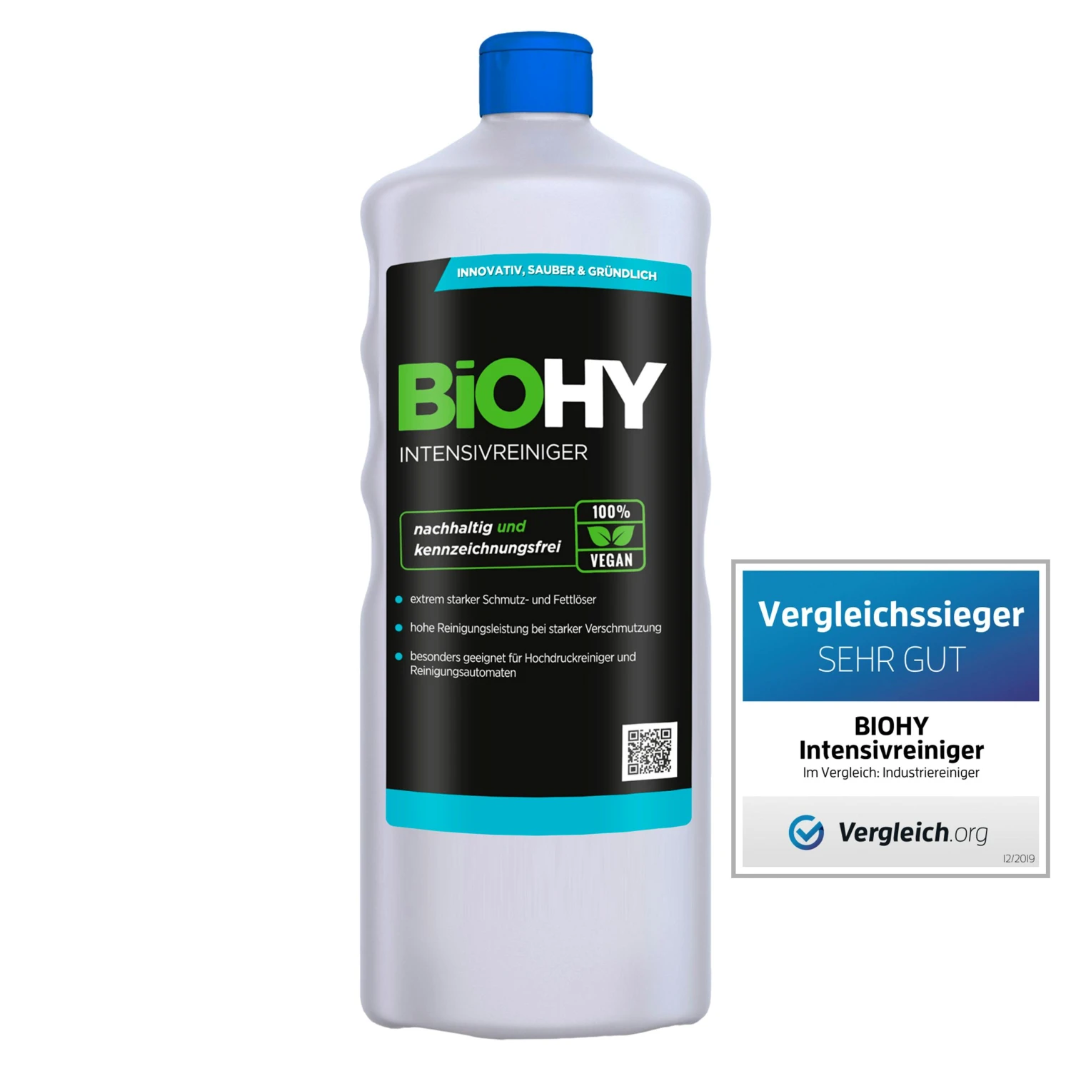 BiOHY Intensivreiniger Universal (2x1l Flasche) | Hochleistungs-INDUSTRIEREINIGER | Grundreiniger Ideal Für Hochdruckreiniger, Schaumarm – Bild 3