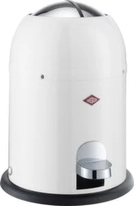 Wesco Abfallbehälter, 6l, HxØ 360x264mm, Innenbehälter Kunststoff, Korpus Stahl Schwarz, Deckel Edelstahl – Bild 3