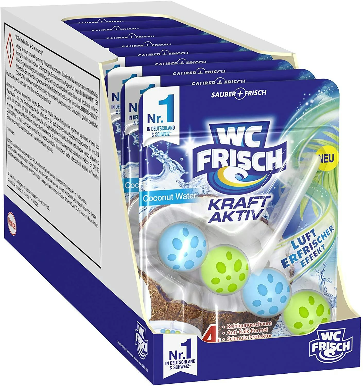 WC-Frisch Kraft Aktiv Duftspüler Urlaubsträume Hawaii 10x50g WC-Reiniger – Bild 4