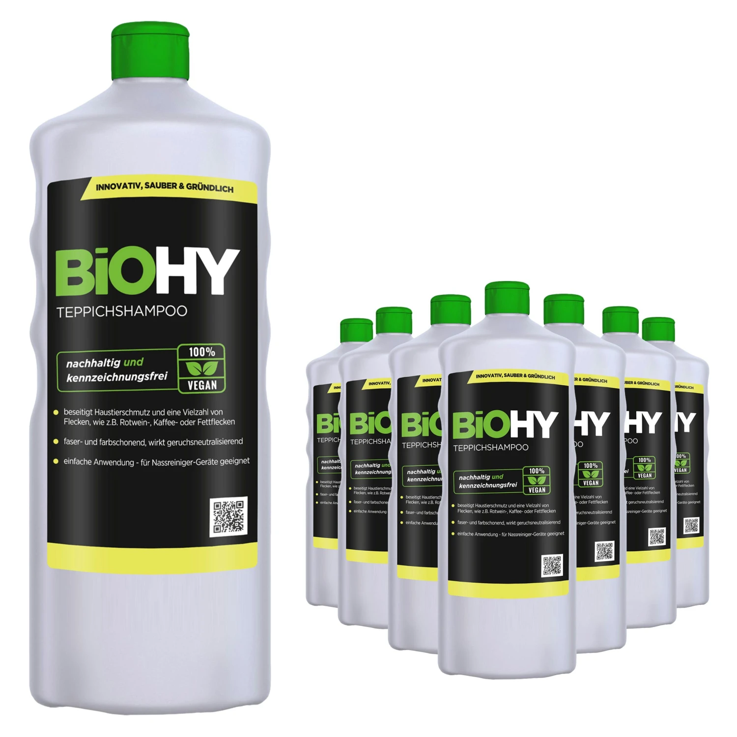 BiOHY Teppichshampoo (2x1l Flasche) | Teppichreiniger Ideal Zur Entfernung Von Hartnäckigen Flecken | SPEZIELL FÜR WASCHSAUGER ENTWICKELT – Bild 5