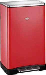 HAILO Tretabfallsammler, 1x11/1x19l, HxBxT 440x470x250mm, InnenbehĂ€lter Kunststoff, Korpus Stahl Tiefschwarz, Deckel Kunststoff â Bild 6