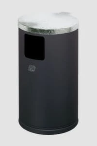 Var AbfallbehĂ€lter, F. Innen, 15l, HxBxT 380x260x260mm, Wandbefestigung, Korpus Stahl RAL3000, Kopfteil Schwarz â Bild 6