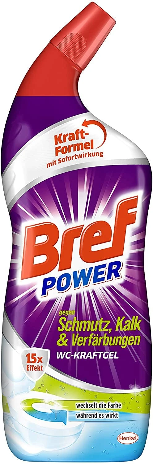 Bref Power WC KraftGel 15x Effekt 750 Ml WC Reiniger Badreiniger Reinigung – Bild 2