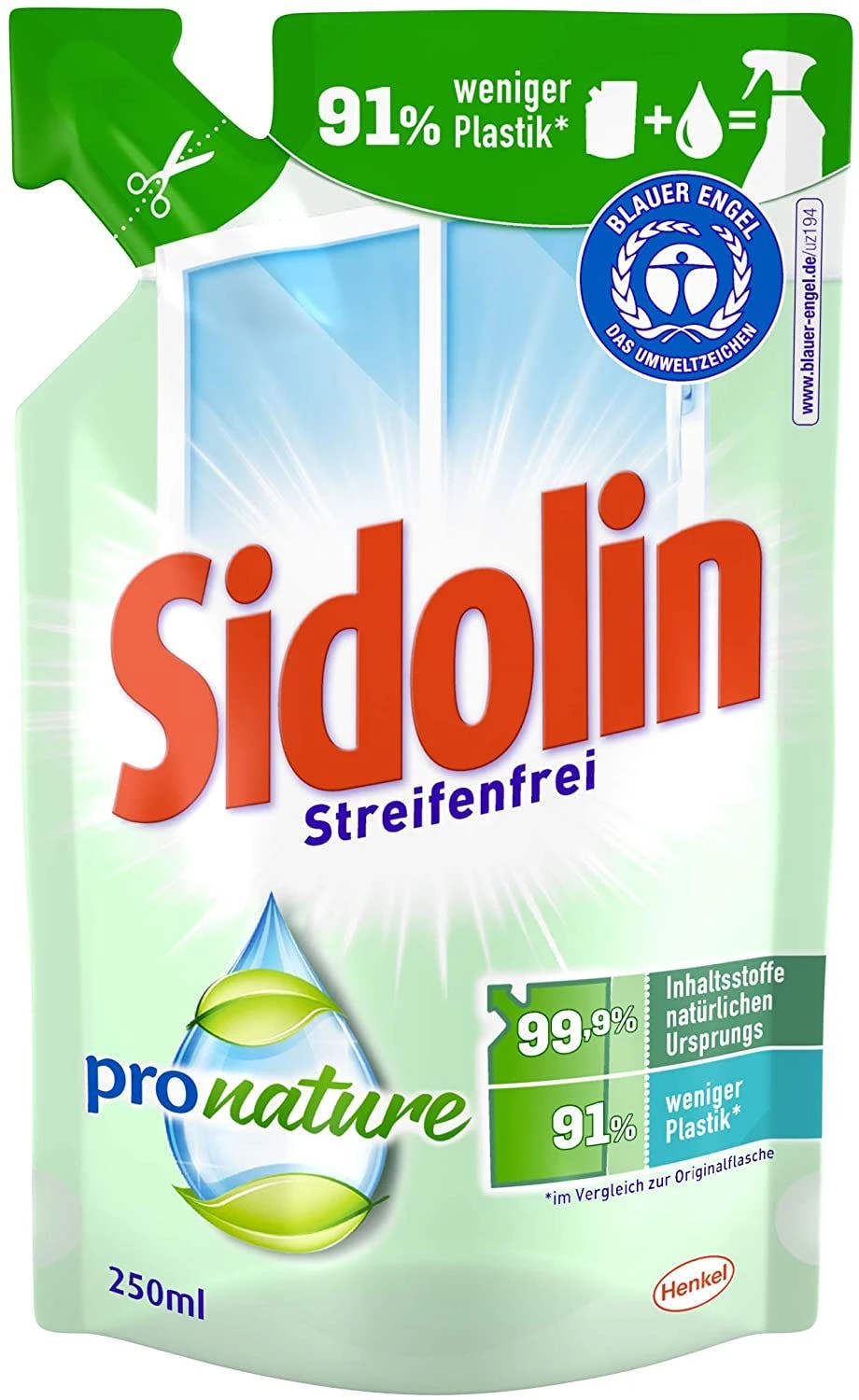 Sidolin Pro Nature Glasreiniger Sprühflasche 500ml Putzmittel Reiniger Reinigen – Bild 4