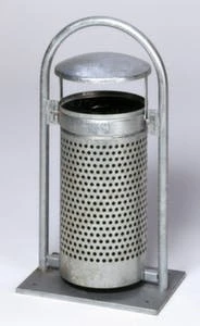 Var Rohrbogenständer, F. Außen, 60l, HxBxT 1450x600x400mm, Korpus Stahl RAL6005 – Bild 7