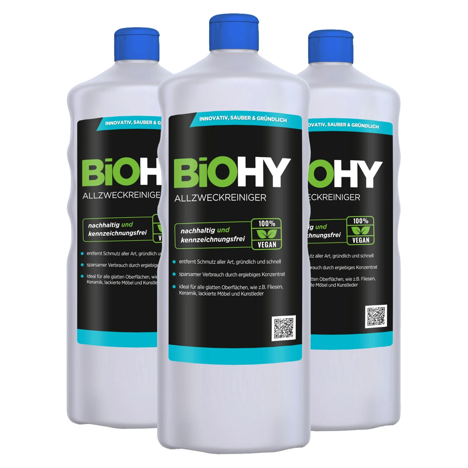 BiOHY Allzweckreiniger Konzentrat (2x1l Flasche) | Schonender Profi - Universalreiniger Für Haushalt Und Auto | Vollständig Biologisch Abbaubar – Bild 5
