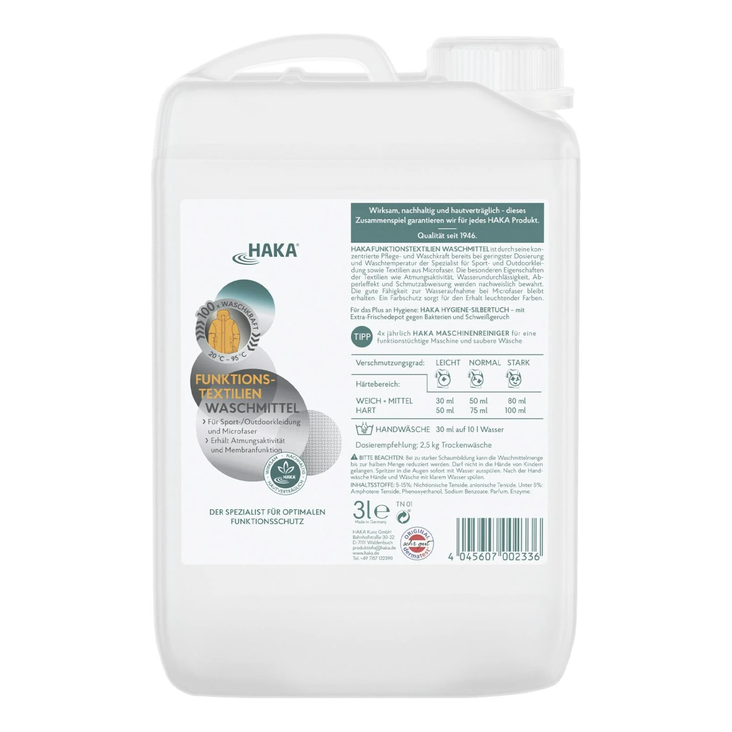 HAKA Sensitiv Waschmittel Flüssig, 2 Liter – Bild 5