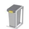 Abfallsammler, Erweiterung, 1x35l, HxBxT 570x350x415mm, Innenbeh. Kunststoff, Korpus Kunststoff Telegrau