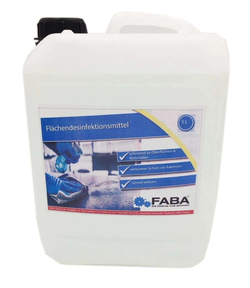 FlĂ€chendesinfektion Desinfektionsmittel 2 X 5 Liter Kanister â Bild 2
