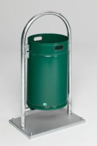 Var Rohrbogenständer, F. Außen, 60l, HxBxT 1450x600x400mm, Korpus Stahl RAL6005 – Bild 4