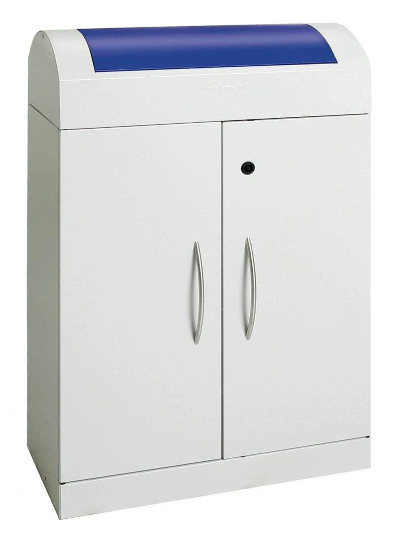 Abfalltrennung TD 4, RAL 7035/RAL 7016, RAL 3000, RAL 1003, RAL 5010, Verz. InnenbehĂ€lter, 4x45 Liter â Bild 5