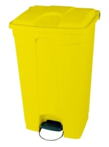 AbfallbehĂ€lter, 1x45l, HxBxT 600x398x410mm, Korpus PP Gelb, Deckel PP Gelb â Bild 4