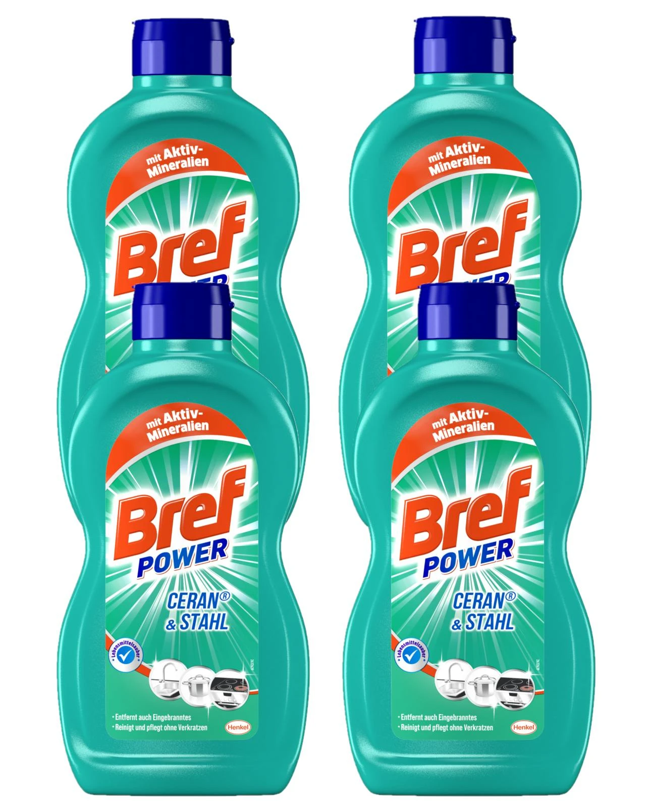 Bref Sidol Ceran & Stahl Reiniger Entfernt Eingebranntes 5x500 Ml Reinigung â Bild 3